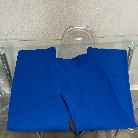 Zara Blue Straight Leg Trousers - Picture 2 of 2